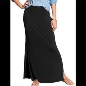 Old Navy Jersey Side-Slit Maxi Skirt